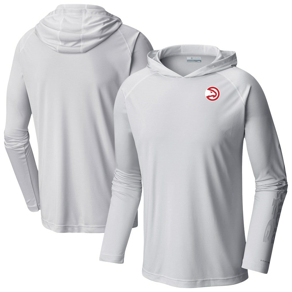 Columbia - Atlanta Hawks Terminal Tackle Long Sleeve Hoodie T-Shirt - White
