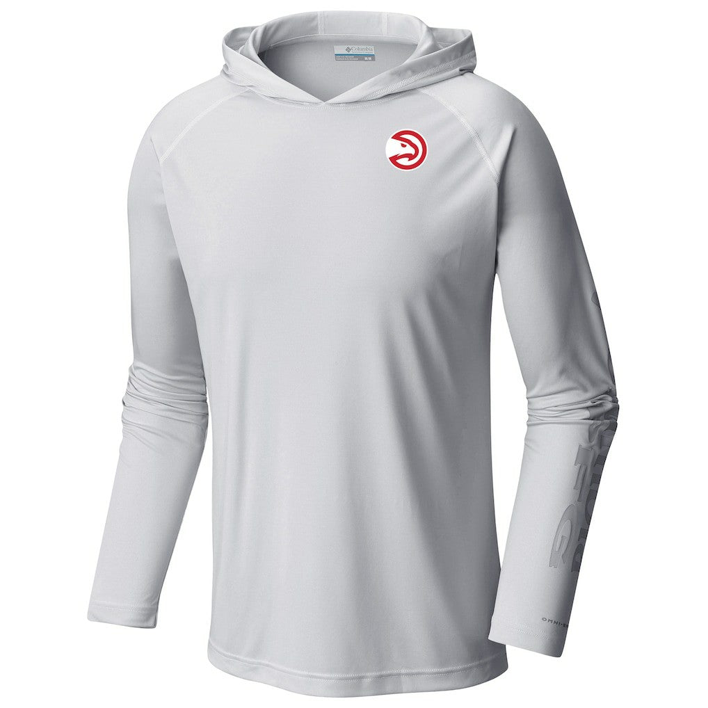 Columbia - Atlanta Hawks Terminal Tackle Long Sleeve Hoodie T-Shirt - White