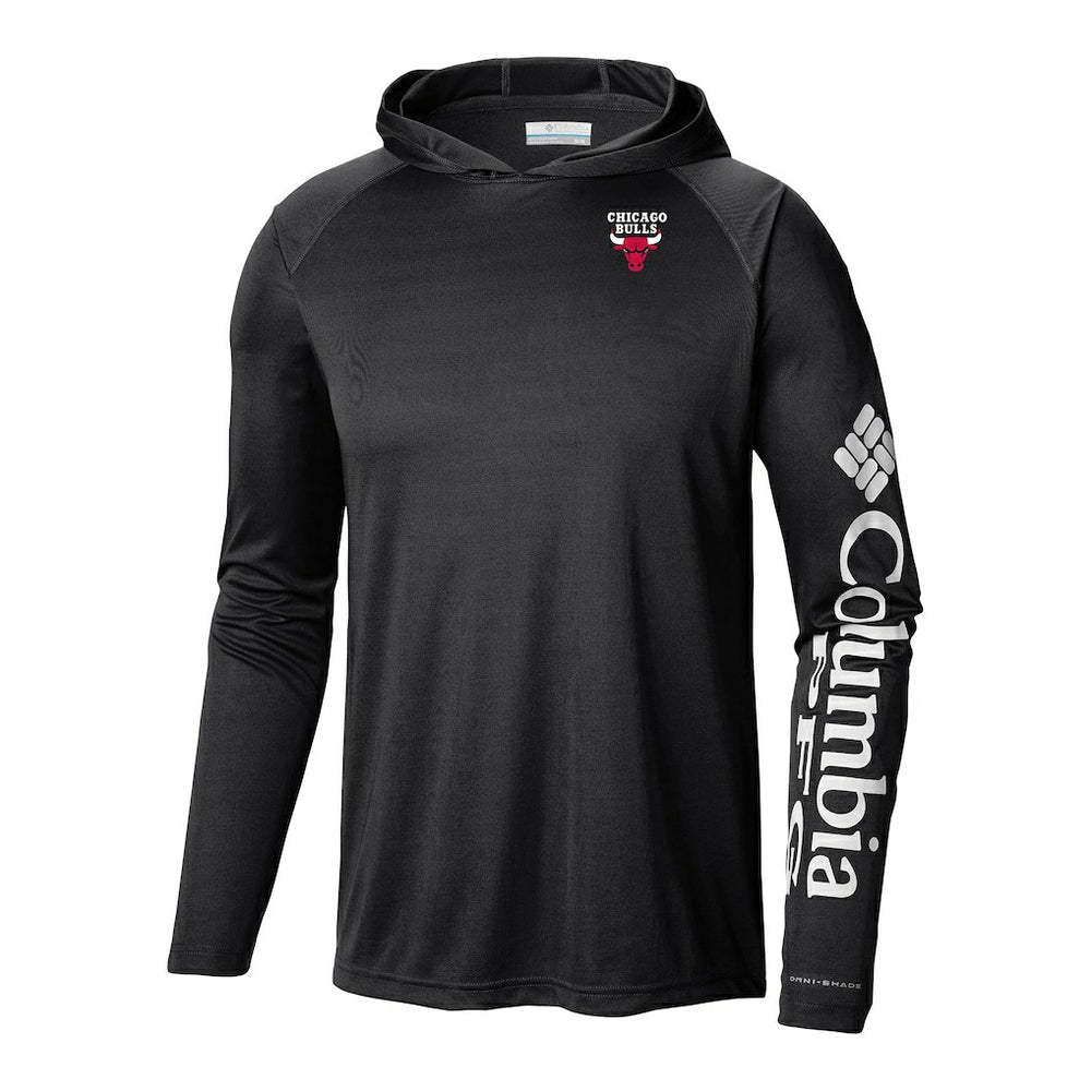 Columbia - Chicago Bulls Terminal Tackle Long Sleeve Hoodie T-Shirt - Black