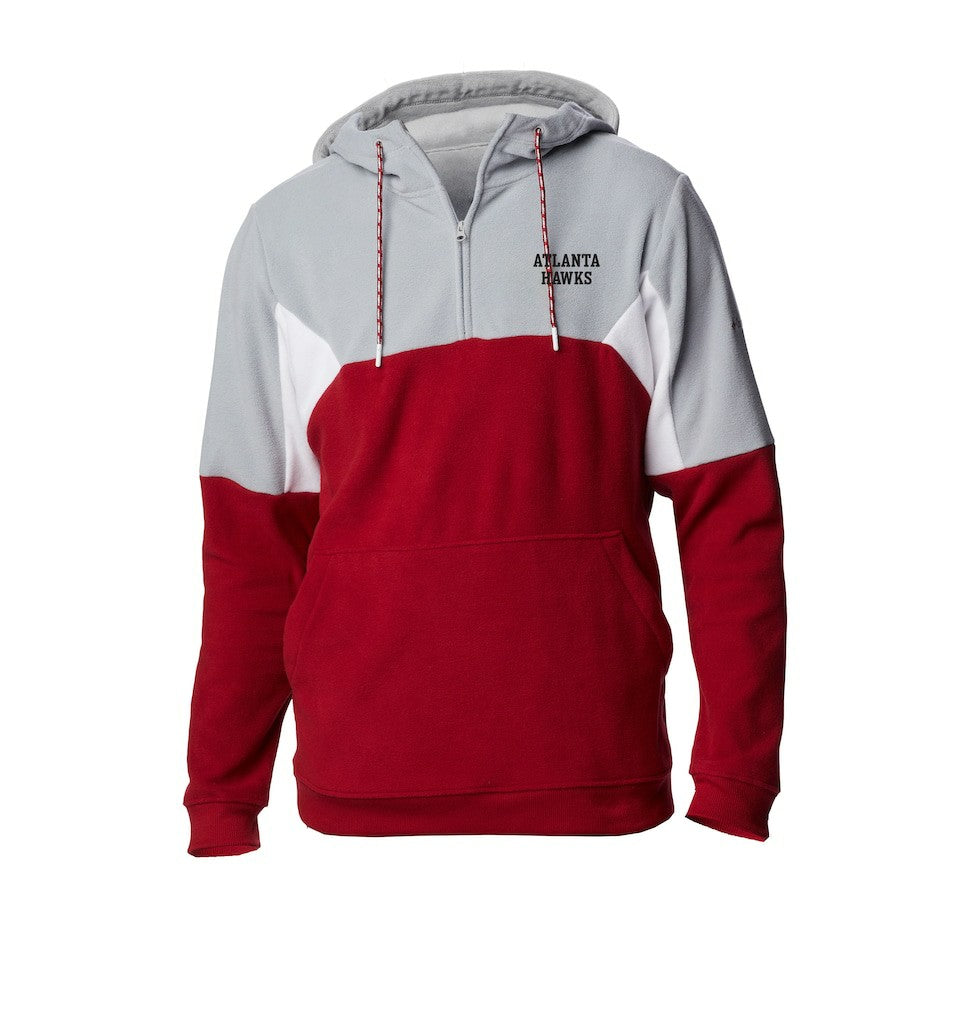 Columbia - Atlanta Hawks Lodge Quarter-Zip Hoodie - Red