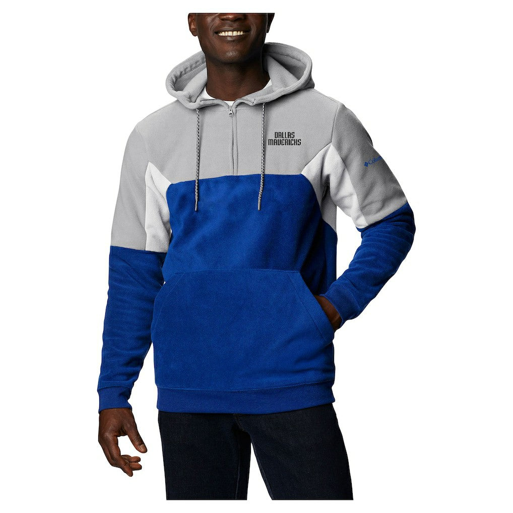 Columbia - Dallas Mavericks Lodge Quarter-Zip Hoodie - Blue