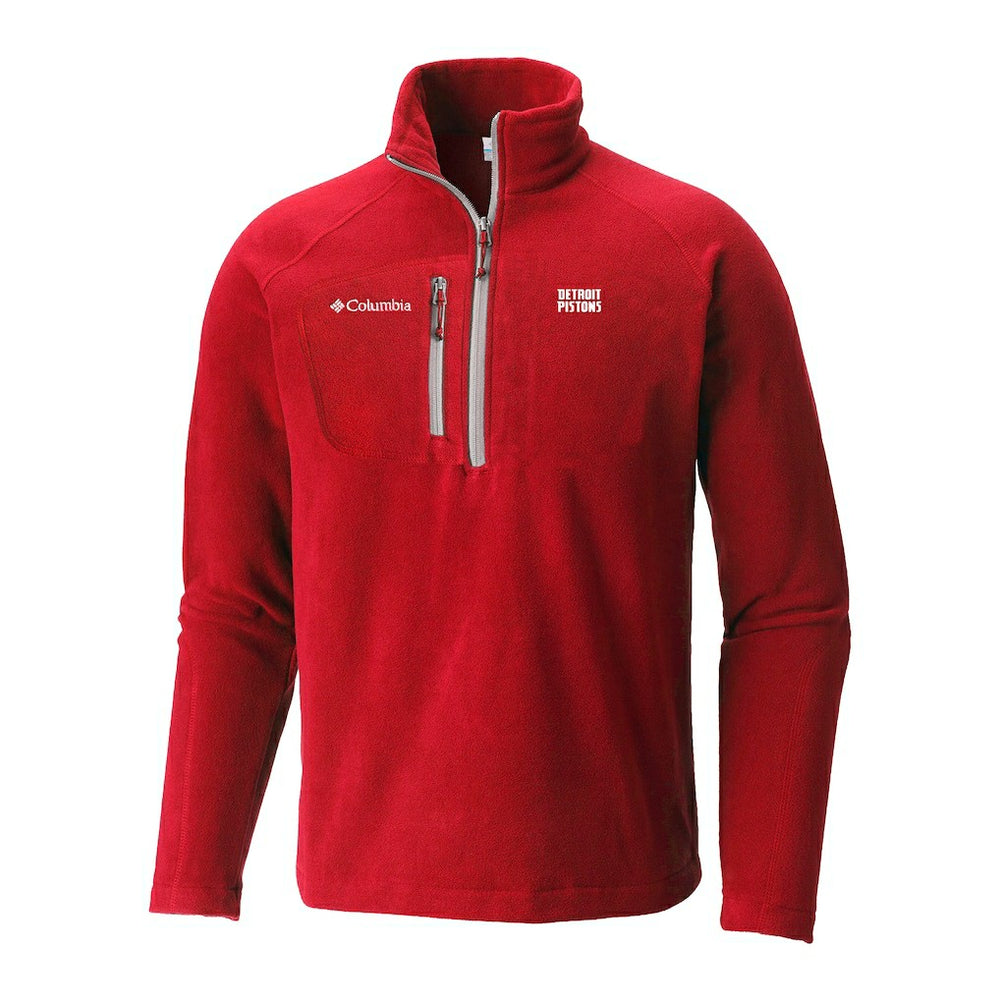 Columbia - Detroit Pistons Fast Trek III Half-Zip Fleece Pullover - Red
