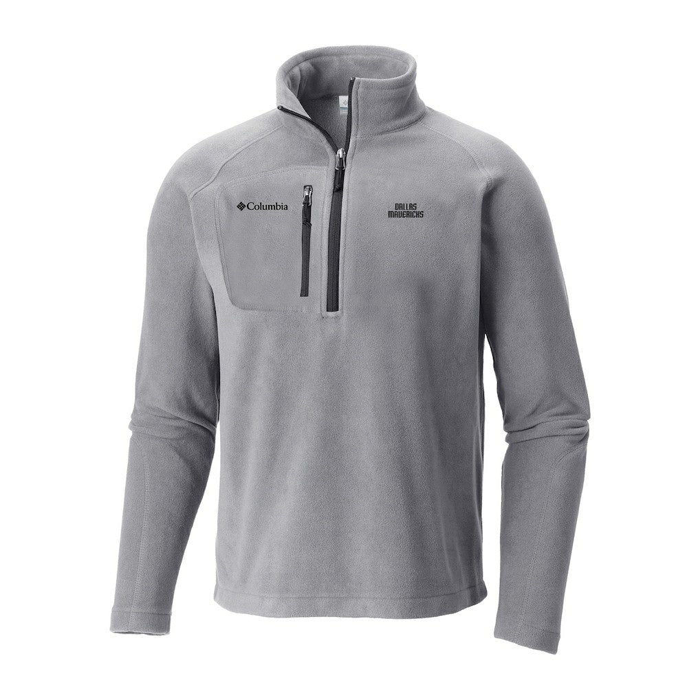 Columbia - Dallas Mavericks Fast Trek III Half-Zip Fleece Pullover - Gray