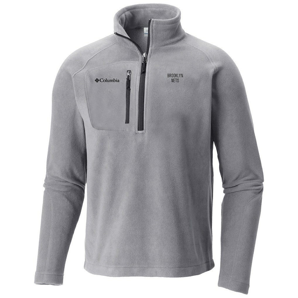 Columbia - Brooklyn Nets Fast Trek III Half-Zip Fleece Pullover - Gray