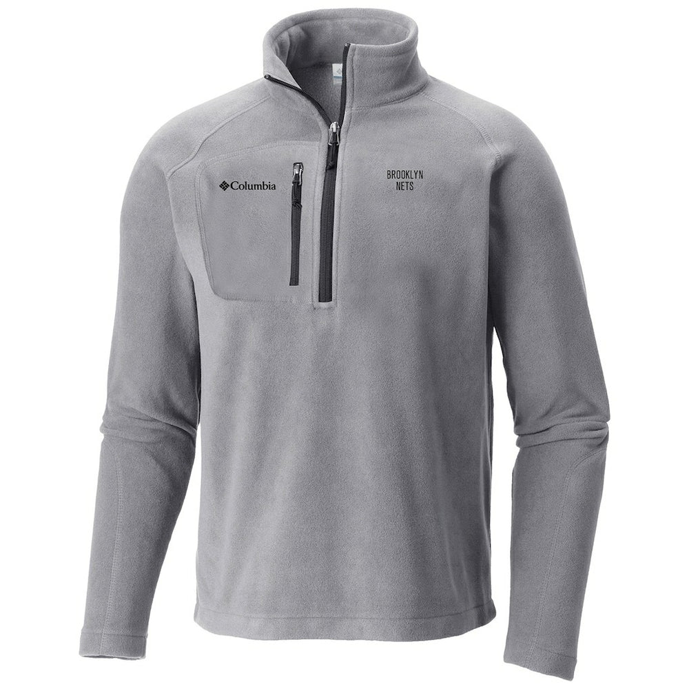 Columbia - Brooklyn Nets Fast Trek III Half-Zip Fleece Pullover - Gray