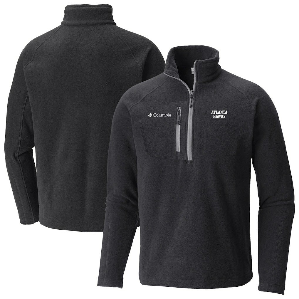 Columbia - Atlanta Hawks Fast Trek III Half-Zip Fleece Pullover - Black
