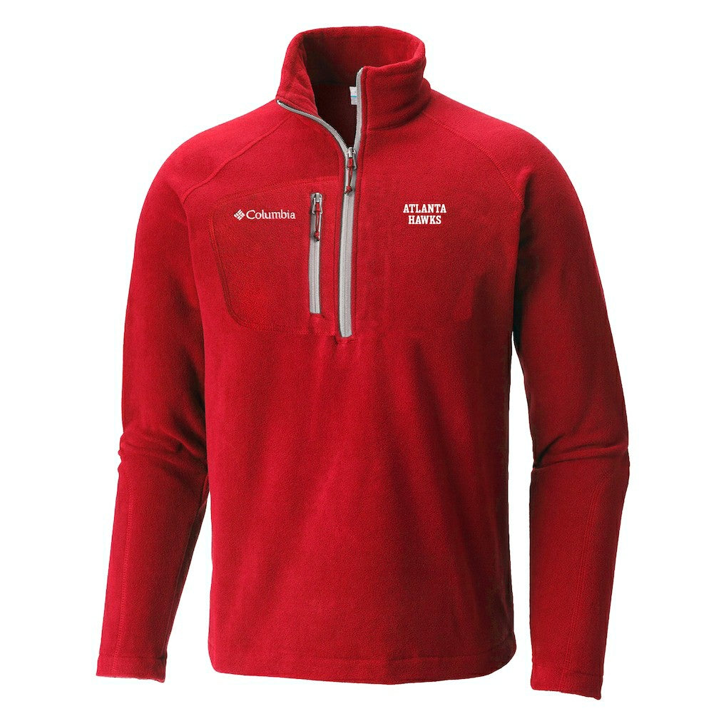 Columbia - Atlanta Hawks Fast Trek III Half-Zip Fleece Pullover - Red