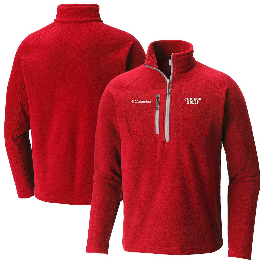 Columbia - Chicago Bulls Fast Trek III Half-Zip Fleece Pullover - Red