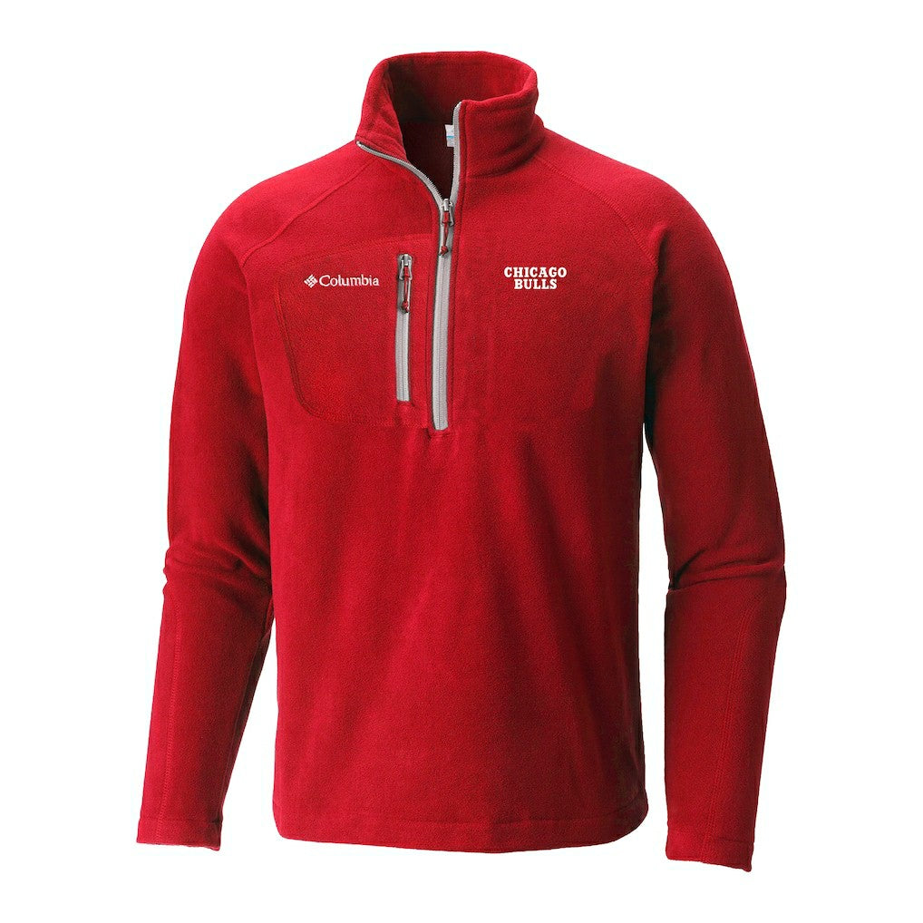 Columbia - Chicago Bulls Fast Trek III Half-Zip Fleece Pullover - Red