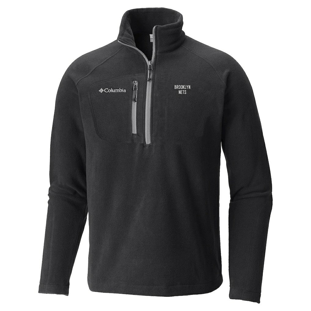 Columbia - Brooklyn Nets Fast Trek III Half-Zip Fleece Pullover - Black