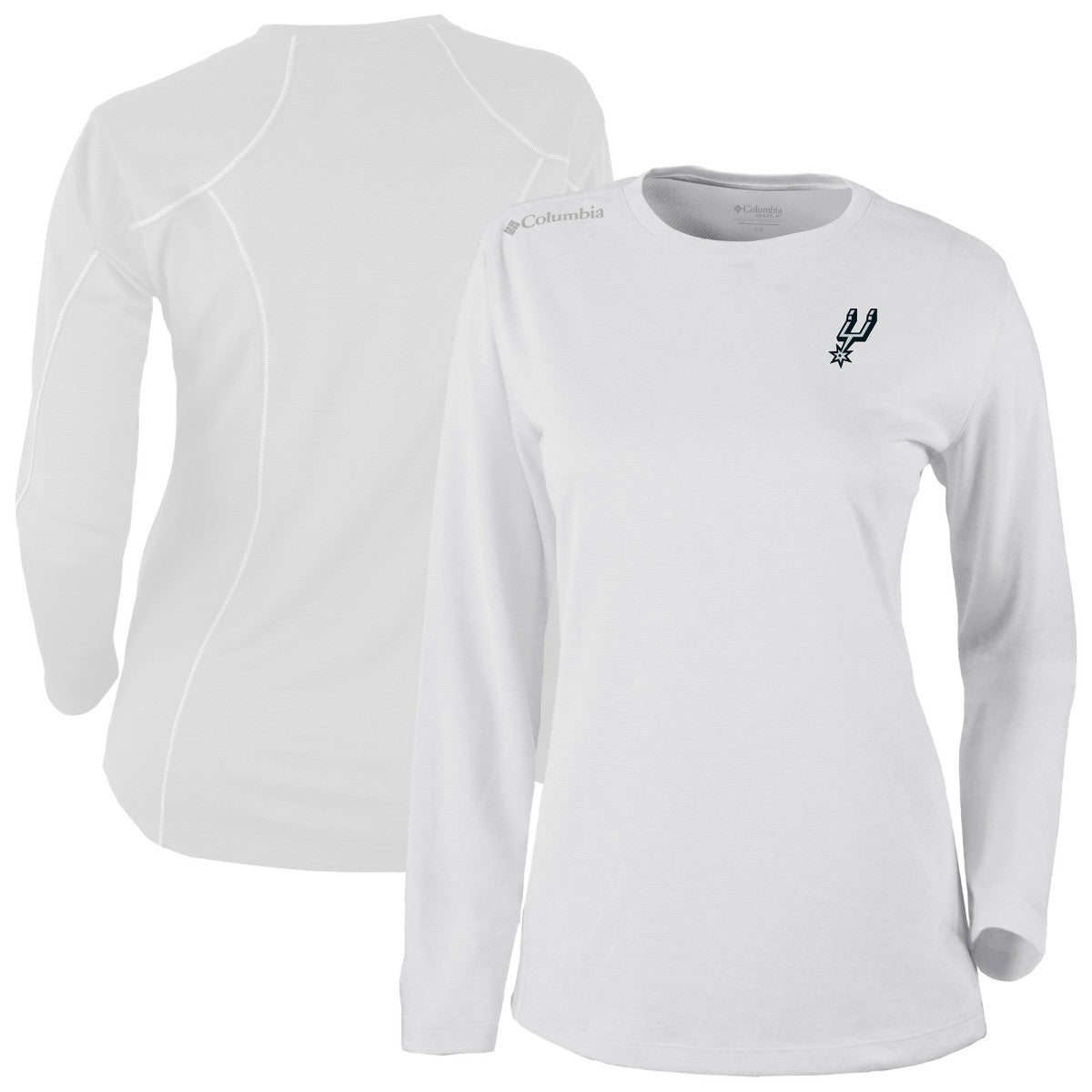 Columbia - San Antonio Spurs Women's Omni-Wick Shotgun Pullover Top - White