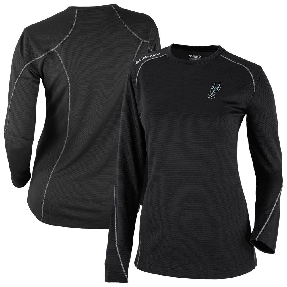 Columbia - San Antonio Spurs Women's Omni-Wick Shotgun Pullover Top - Black