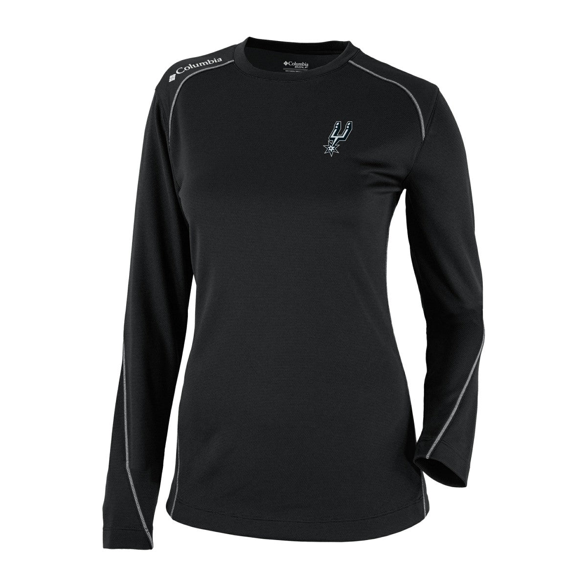Columbia - San Antonio Spurs Women's Omni-Wick Shotgun Pullover Top - Black