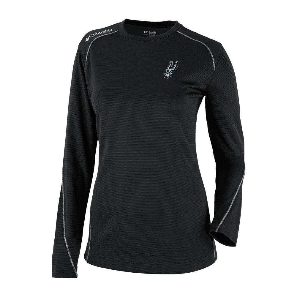 Columbia - San Antonio Spurs Women's Omni-Wick Shotgun Pullover Top - Black