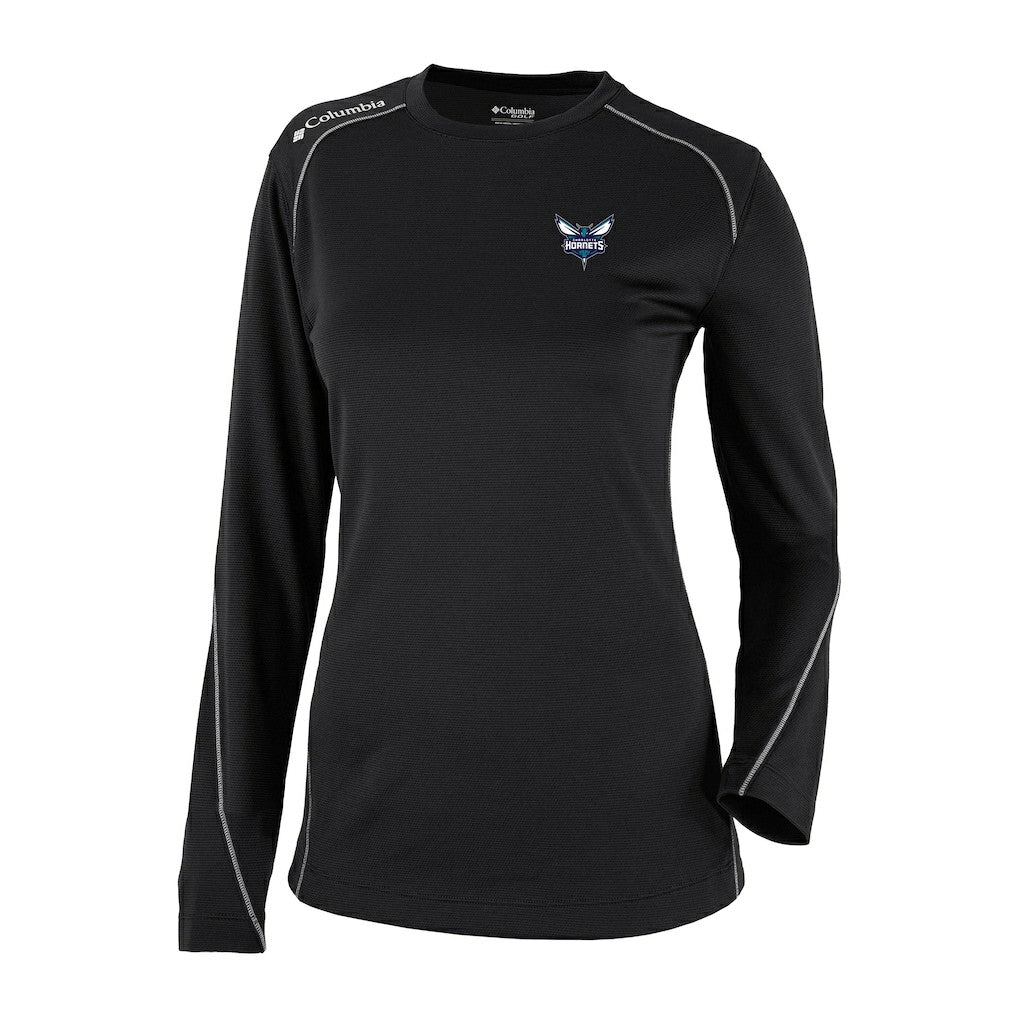 Columbia - Charlotte Hornets Women's Omni-Wick Shotgun Pullover Top - Black