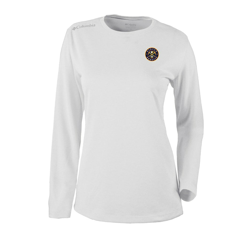 Columbia - Denver Nuggets Women's Omni-Wick Shotgun Pullover Top - White