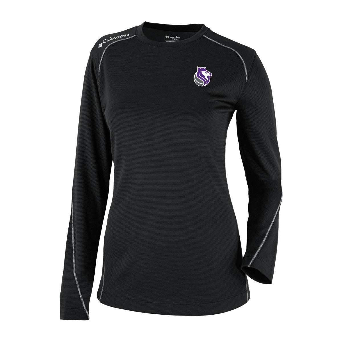 Columbia - Sacramento Kings Women's Omni-Wick Shotgun Pullover Top - Black