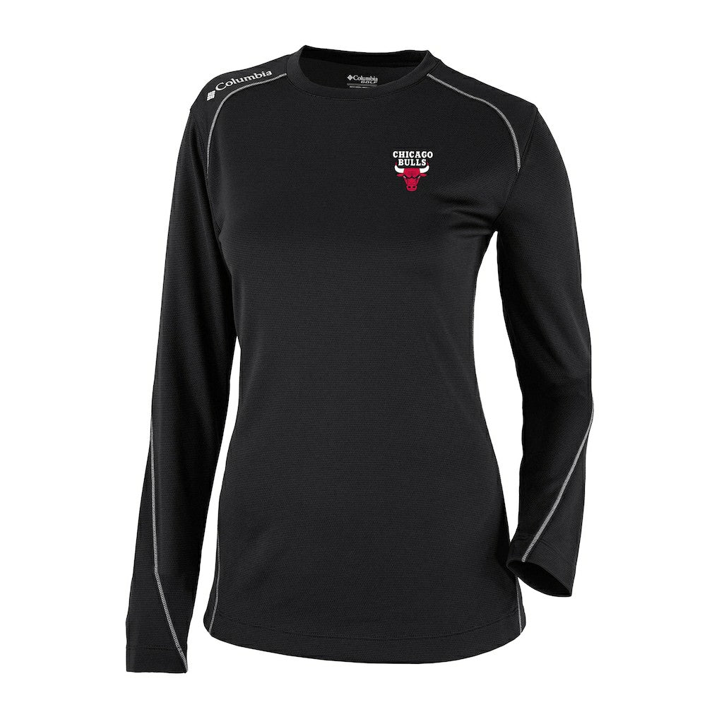 Columbia - Chicago Bulls Women's Omni-Wick Shotgun Pullover Top - Black