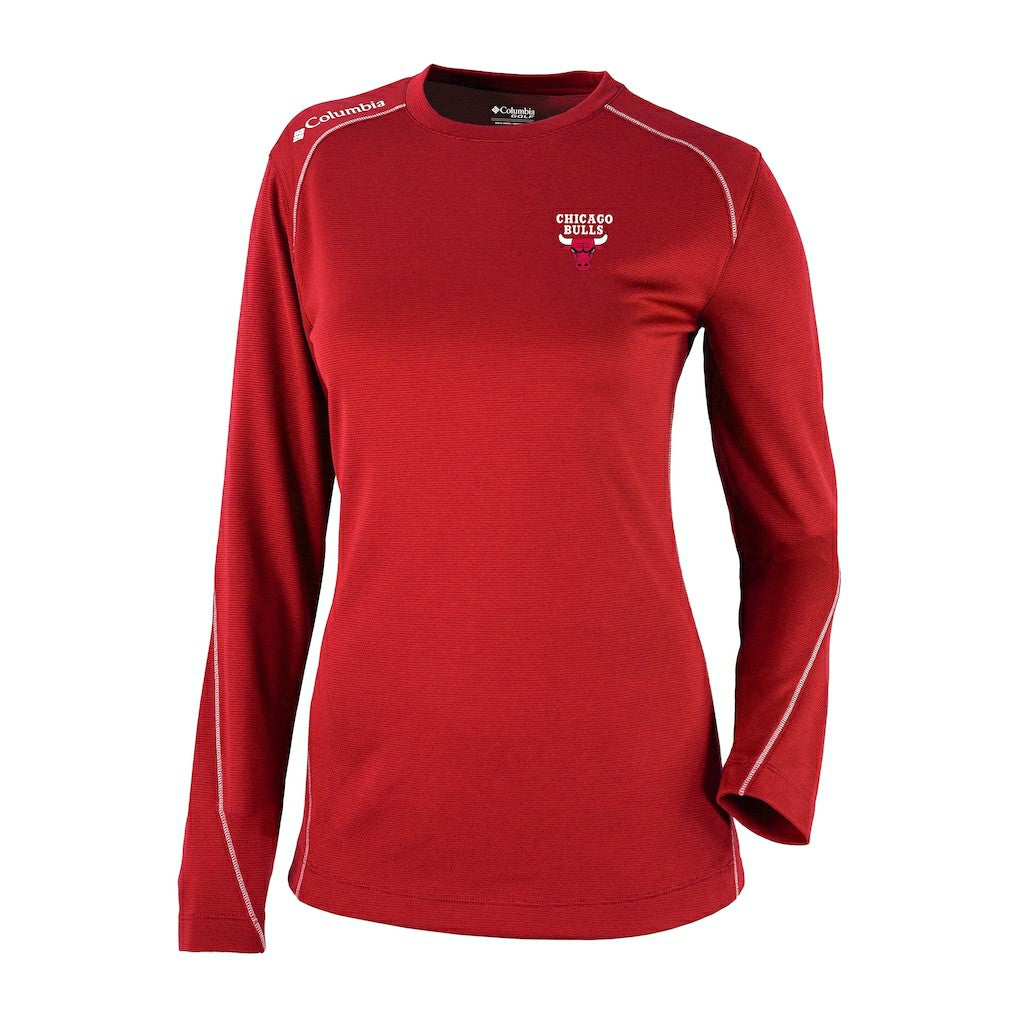 Columbia - Chicago Bulls Women's Omni-Wick Shotgun Pullover Top - Red