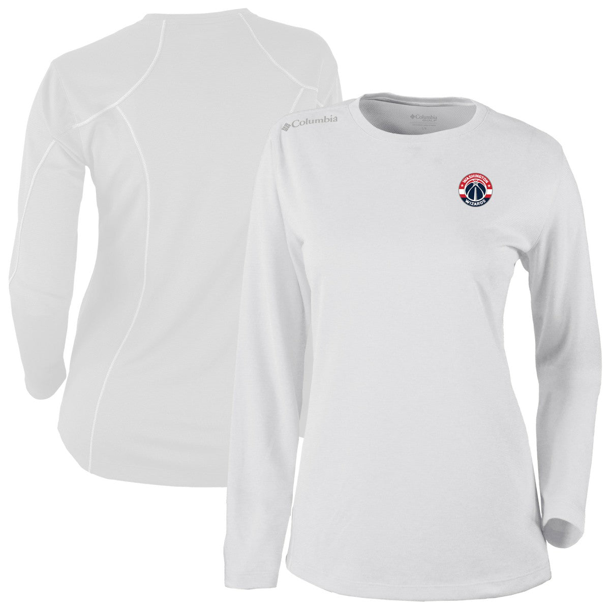 Columbia - Washington Wizards Women's Omni-Wick Shotgun Pullover Top - White