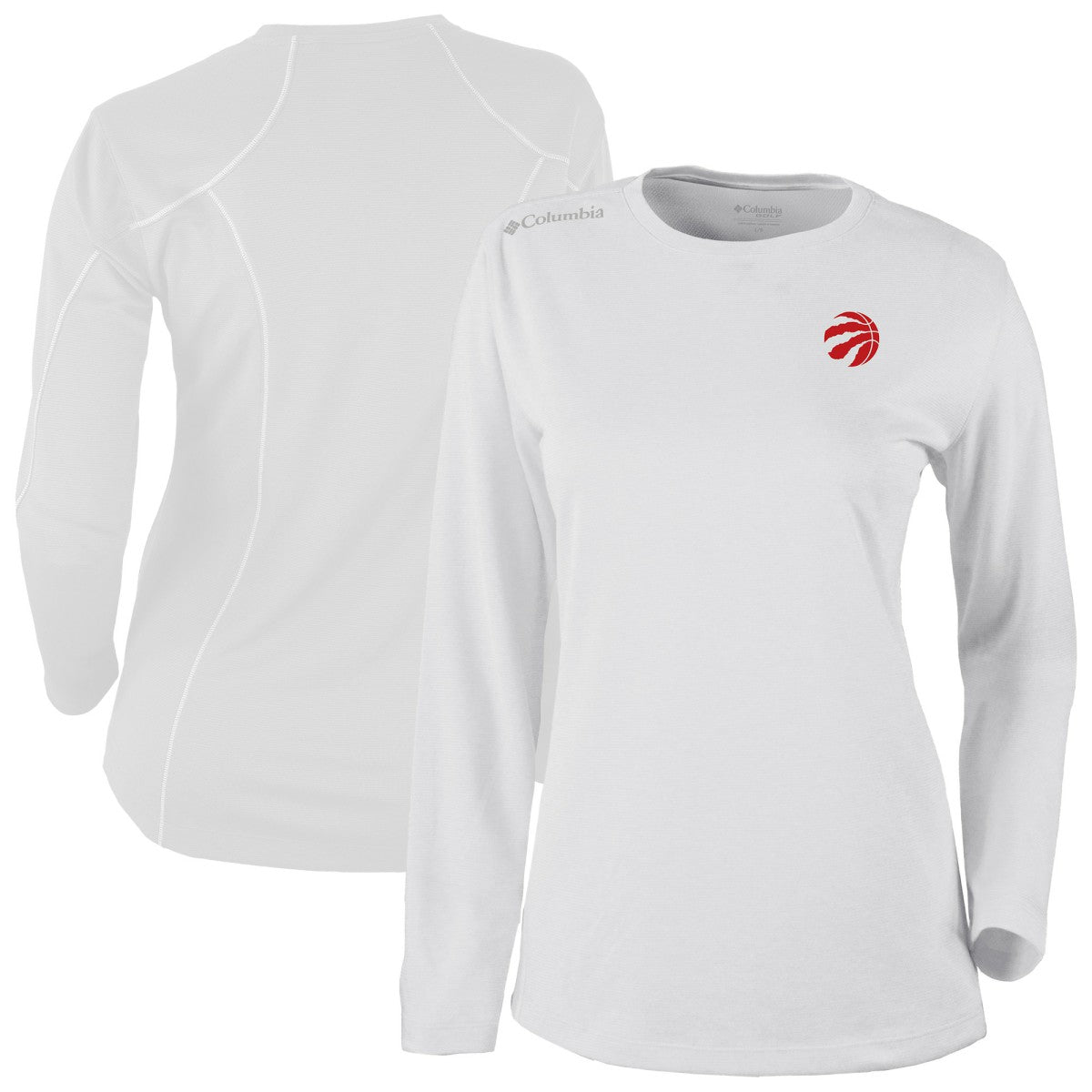 Columbia - Toronto Raptors Women's Omni-Wick Shotgun Pullover Top - White