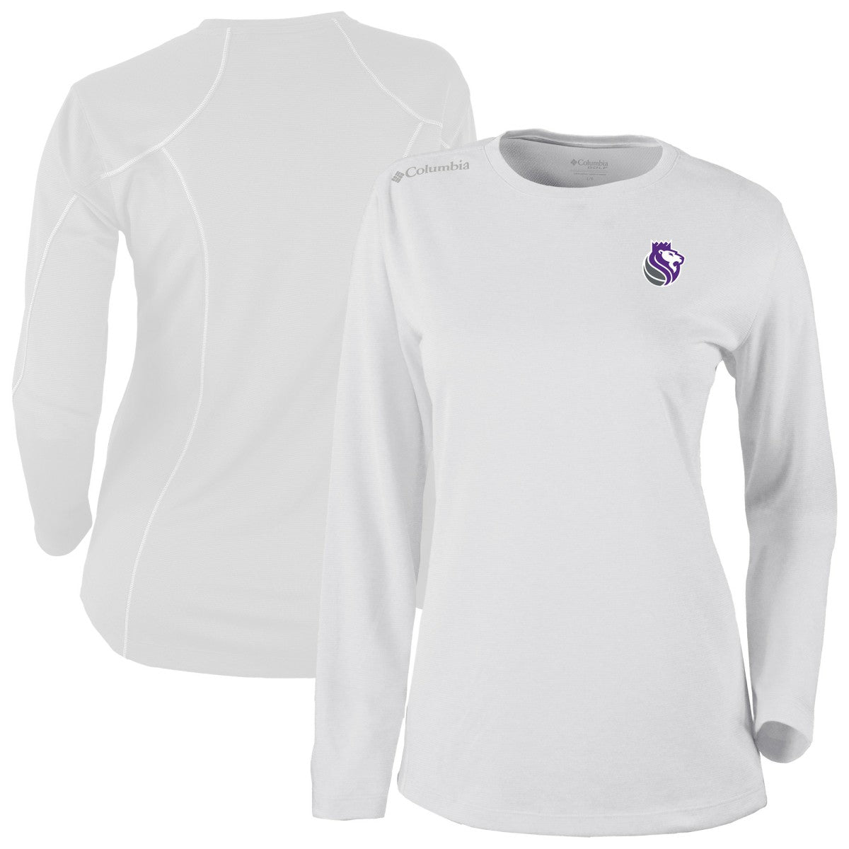 Columbia - Sacramento Kings Women's Omni-Wick Shotgun Pullover Top - White