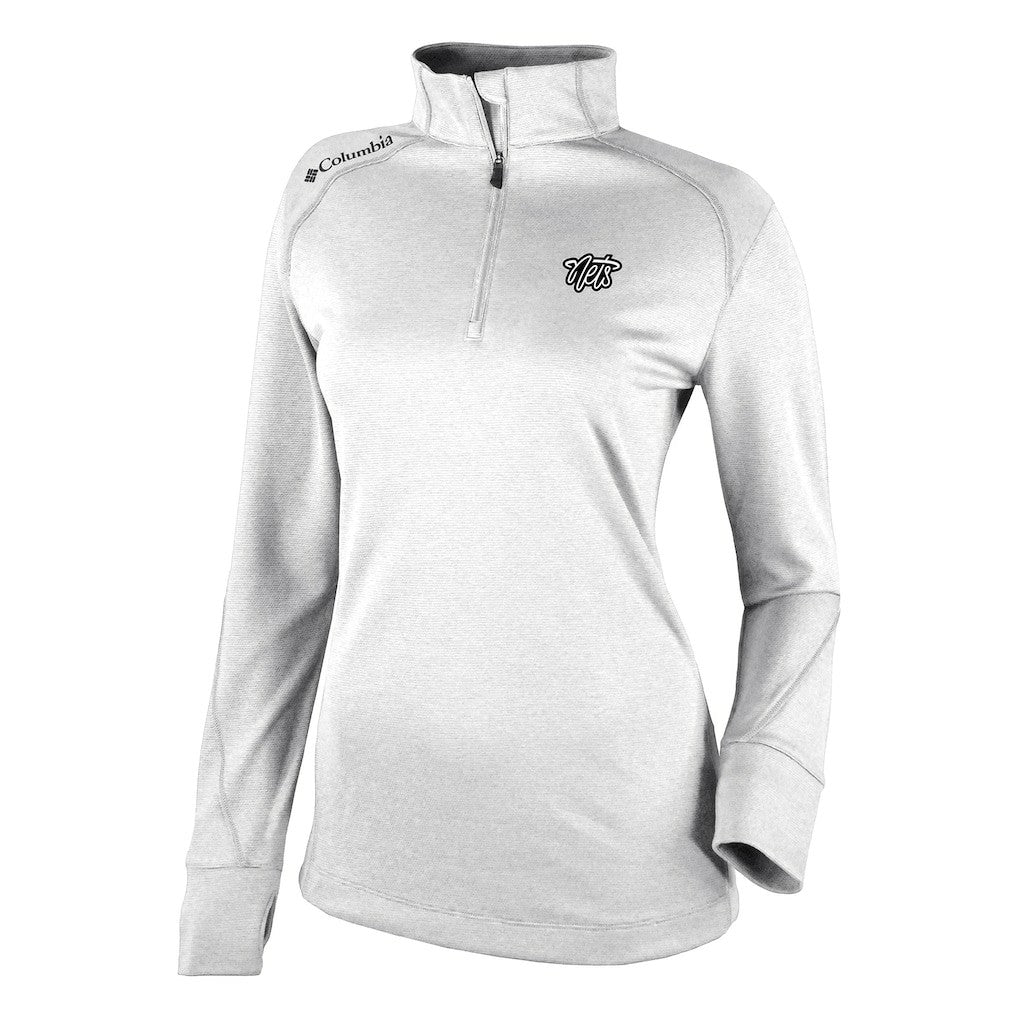 Columbia - Brooklyn Nets Women's Omni-Wick Shotgun 2.0 Quarter-Zip Pullover Top - White