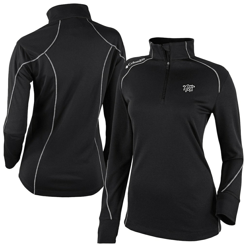 Columbia - Brooklyn Nets Women's Omni-Wick Shotgun 2.0 Quarter-Zip Pullover Top - Black