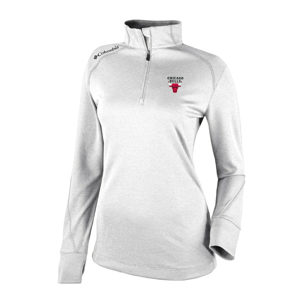 Columbia - Chicago Bulls Women's Omni-Wick Shotgun 2.0 Quarter-Zip Pullover Top - White
