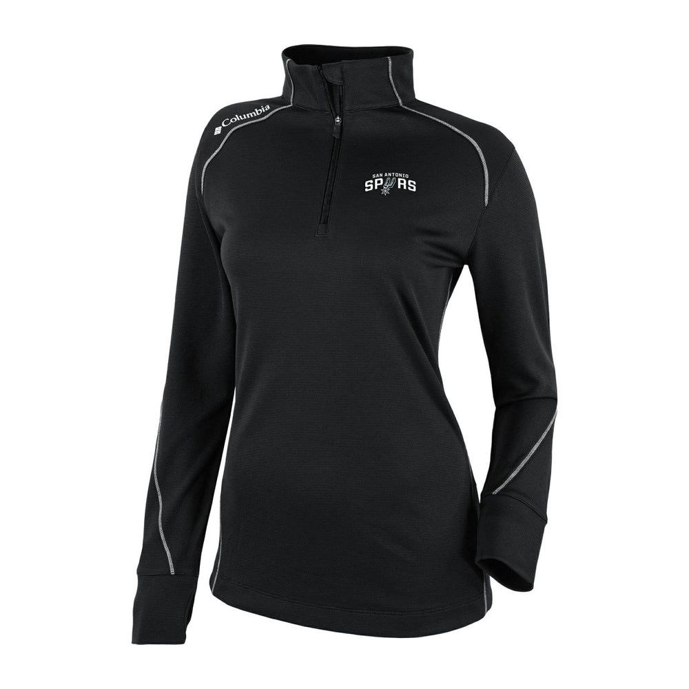 Columbia - San Antonio Spurs Women's Omni-Wick Shotgun 2.0 Quarter-Zip Pullover Top - Black
