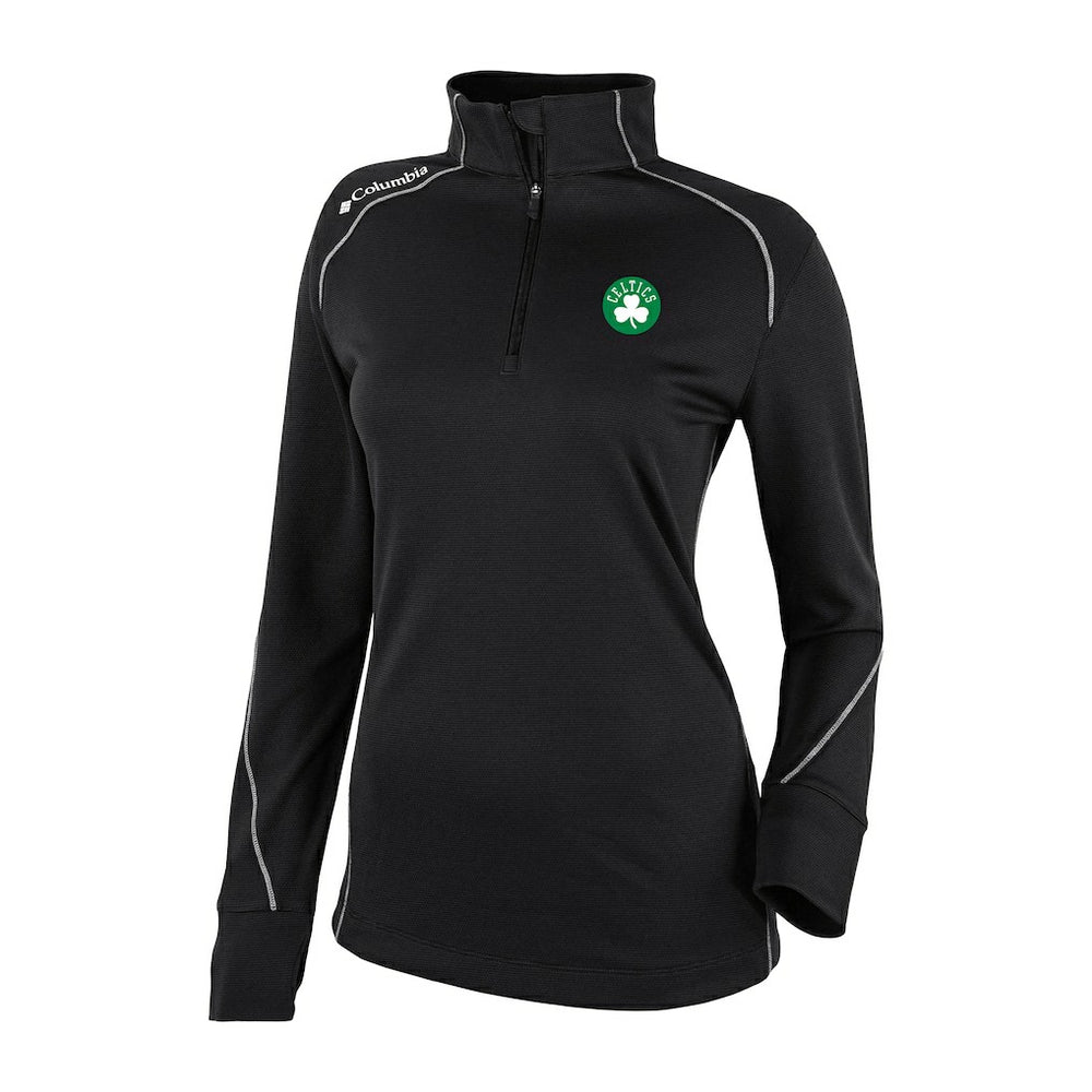 Columbia - Boston Celtics Women's Omni-Wick Shotgun 2.0 Quarter-Zip Pullover Top - Black