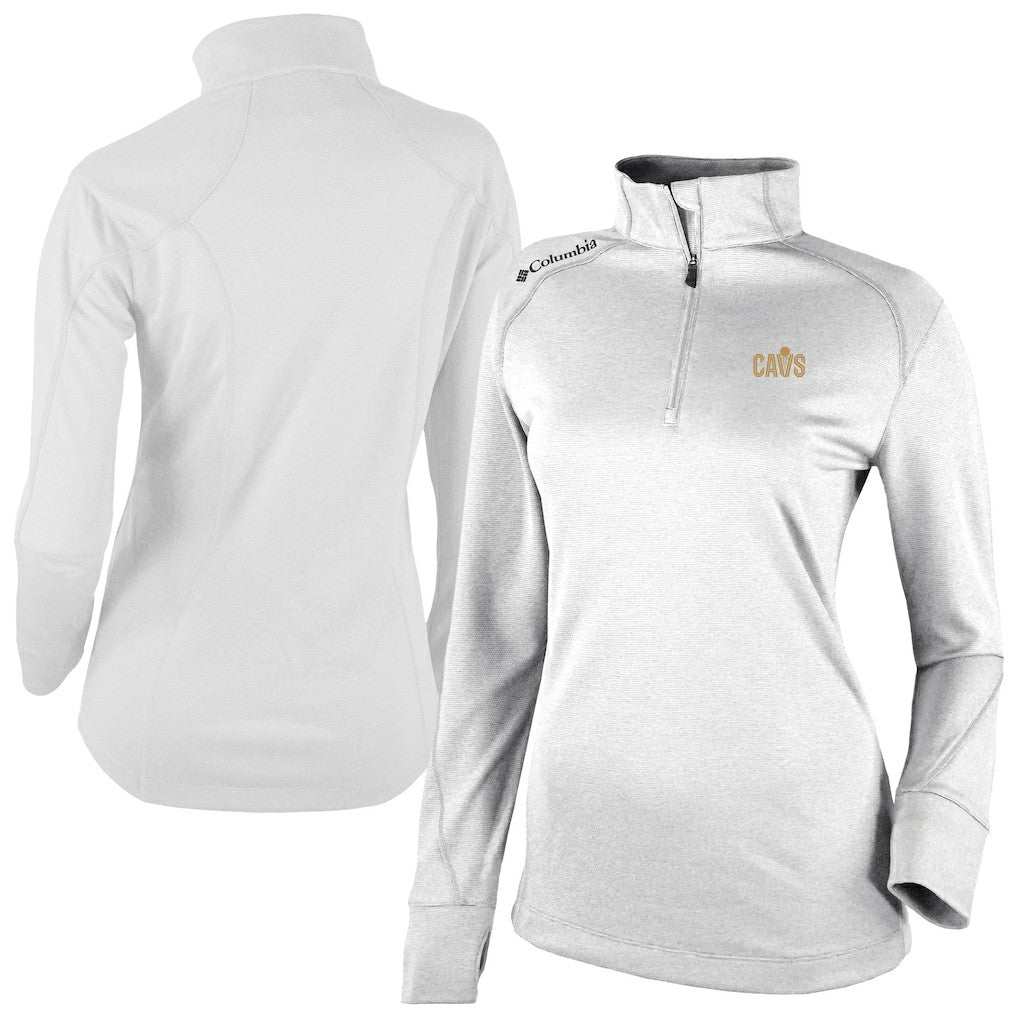 Columbia - Cleveland Cavaliers Women's Omni-Wick Shotgun 2.0 Quarter-Zip Pullover Top - White