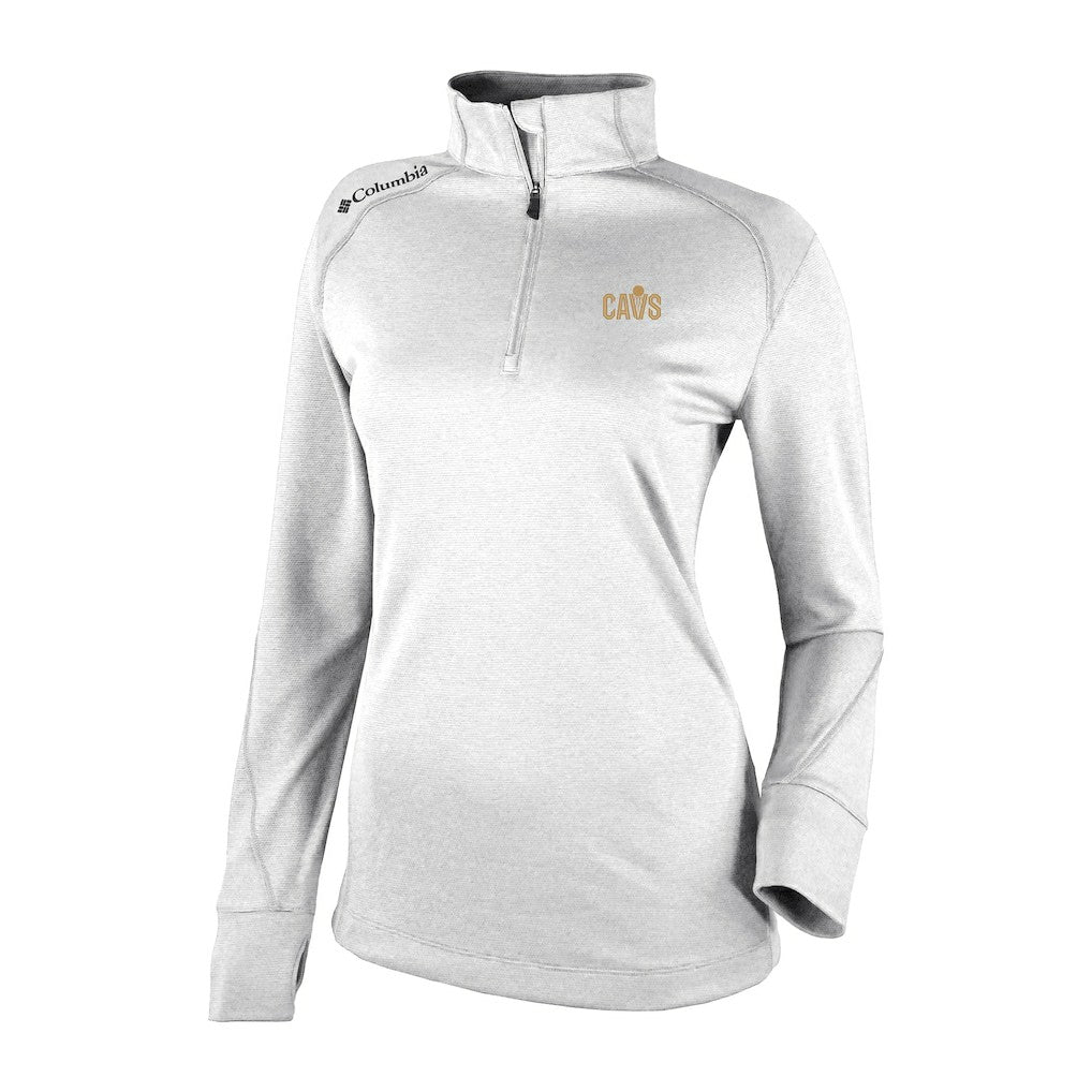 Columbia - Cleveland Cavaliers Women's Omni-Wick Shotgun 2.0 Quarter-Zip Pullover Top - White