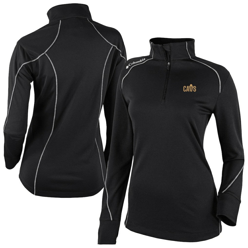 Columbia - Cleveland Cavaliers Women's Omni-Wick Shotgun 2.0 Quarter-Zip Pullover Top - Black