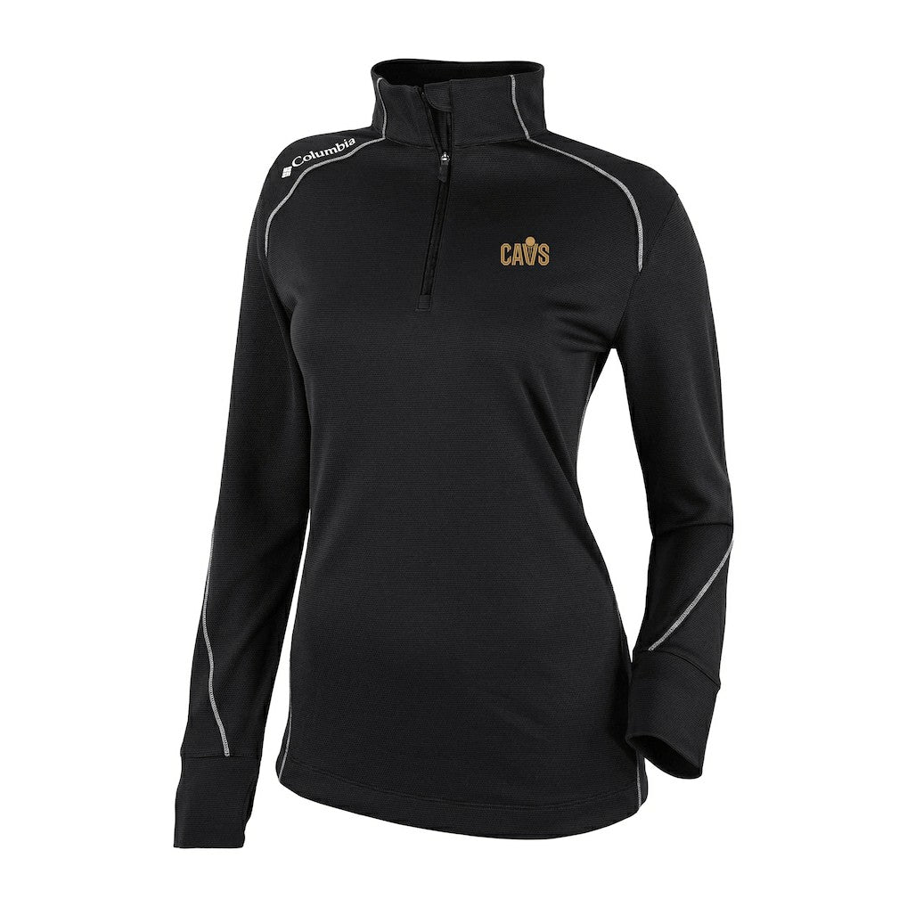 Columbia - Cleveland Cavaliers Women's Omni-Wick Shotgun 2.0 Quarter-Zip Pullover Top - Black