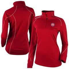 Columbia - Detroit Pistons Women's Omni-Wick Shotgun 2.0 Quarter-Zip Pullover Top - Red