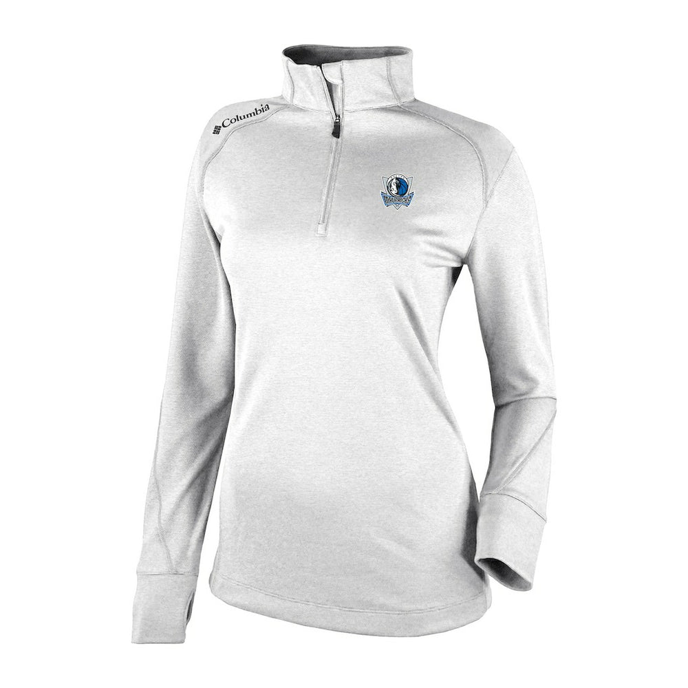 Columbia - Dallas Mavericks Women's Omni-Wick Shotgun 2.0 Quarter-Zip Pullover Top - White