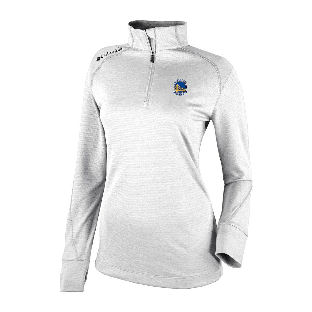 Columbia - Golden State Warriors Women's Omni-Wick Shotgun 2.0 Quarter-Zip Pullover Top - White