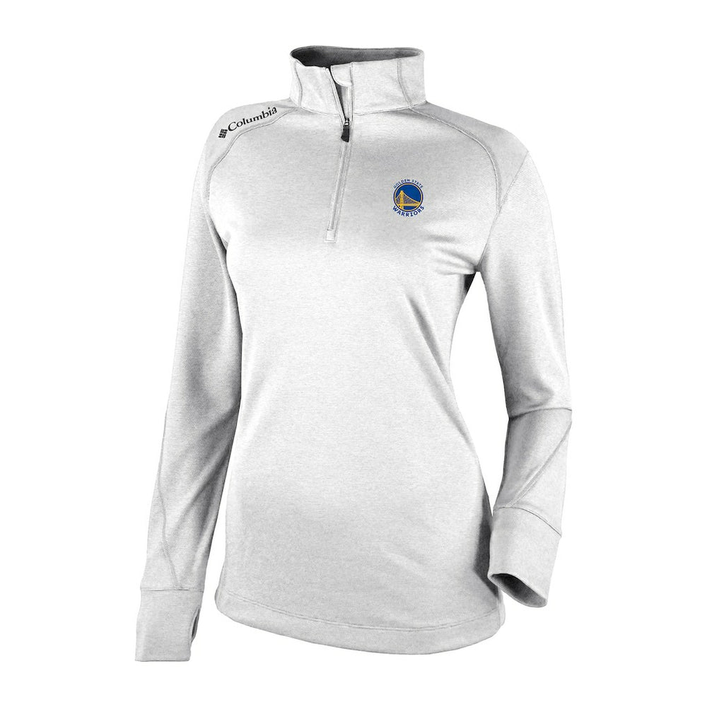 Columbia - Golden State Warriors Women's Omni-Wick Shotgun 2.0 Quarter-Zip Pullover Top - White