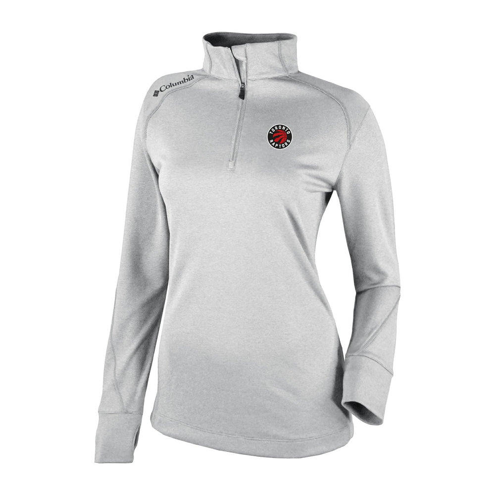Columbia - Toronto Raptors Women's Omni-Wick Shotgun 2.0 Quarter-Zip Pullover Top - Heather Gray