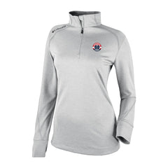 Columbia - Washington Wizards Women's Omni-Wick Shotgun 2.0 Quarter-Zip Pullover Top - Heather Gray