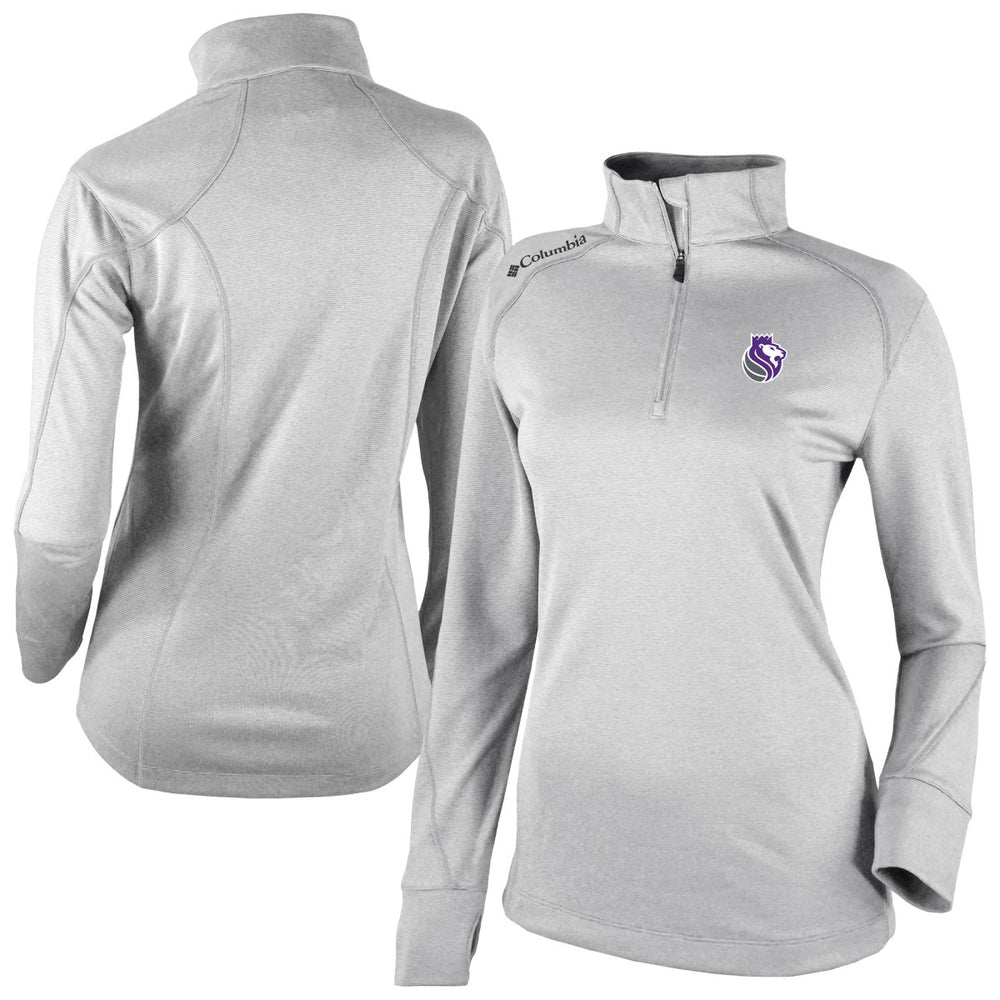 Columbia - Sacramento Kings Women's Omni-Wick Shotgun 2.0 Quarter-Zip Pullover Top - Heather Gray