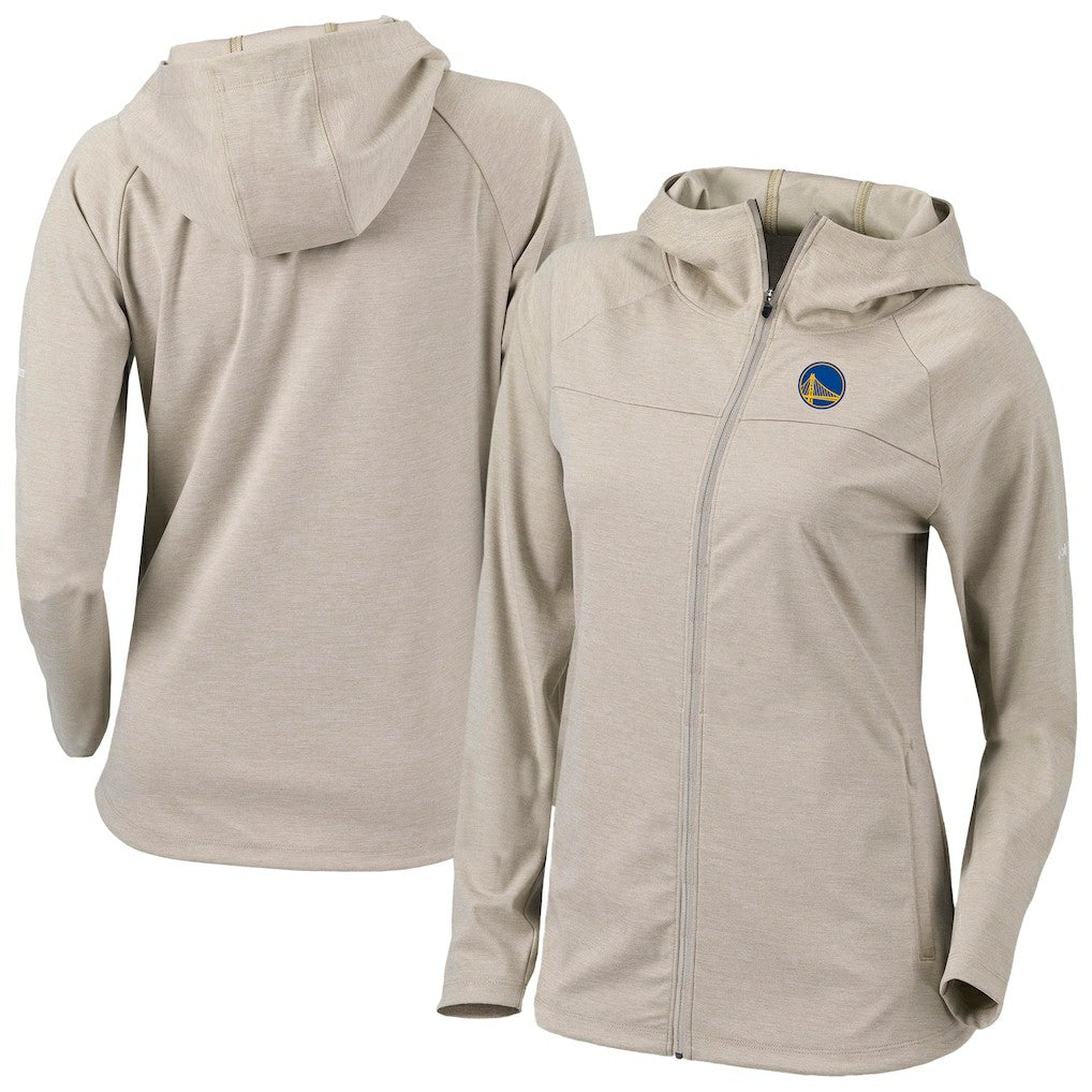 Columbia - Golden State Warriors Women's Omni-Wick Half Shot Full-Zip Hooded Jacket - Tan