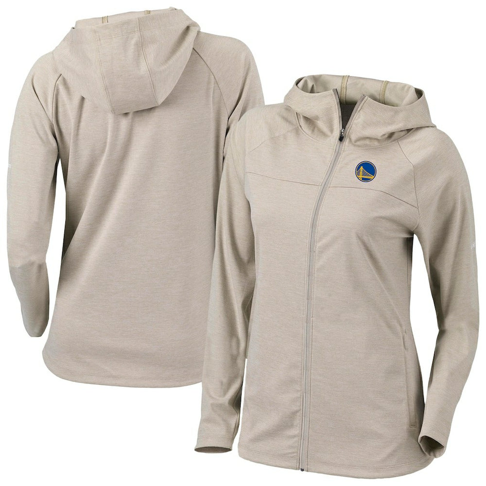 Columbia - Golden State Warriors Women's Omni-Wick Half Shot Full-Zip Hooded Jacket - Tan