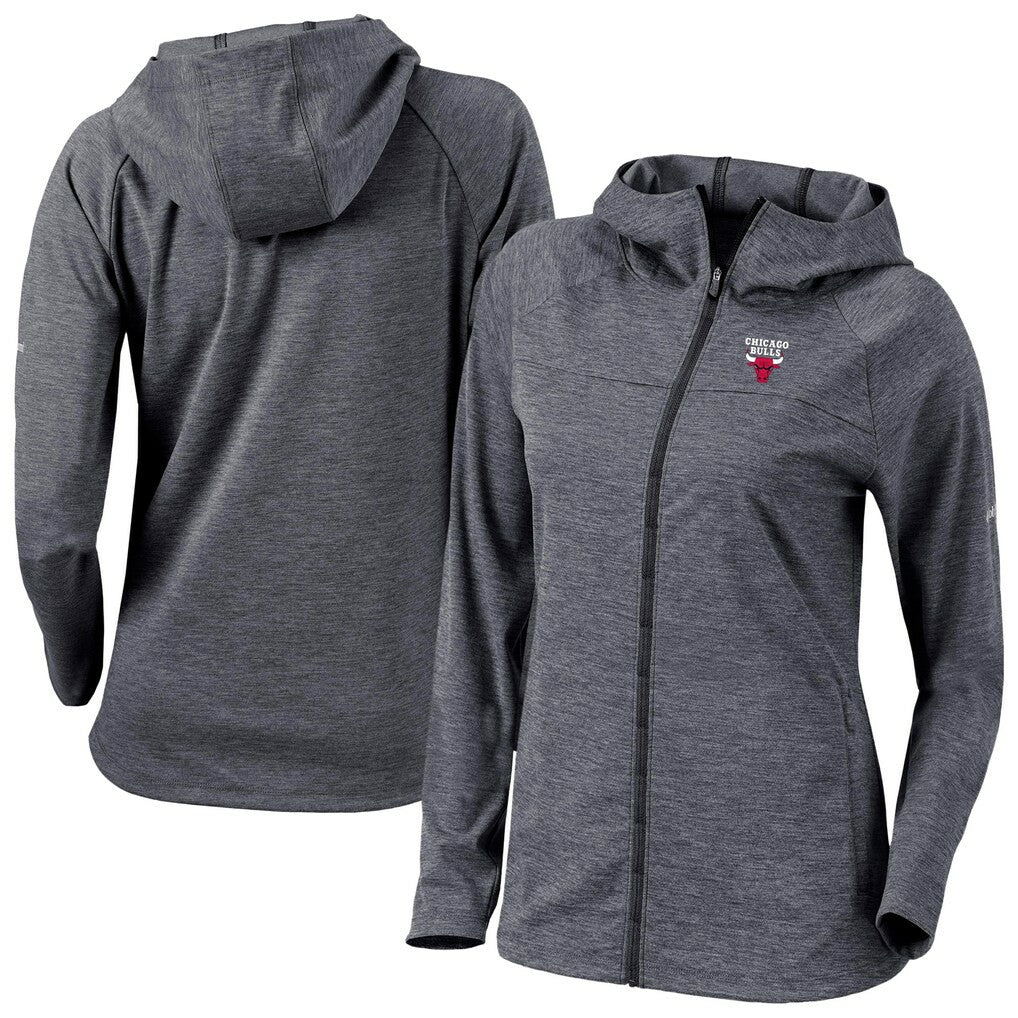 Columbia - Chicago Bulls Women's Omni-Wick Half Shot Full-Zip Hooded Jacket - Black