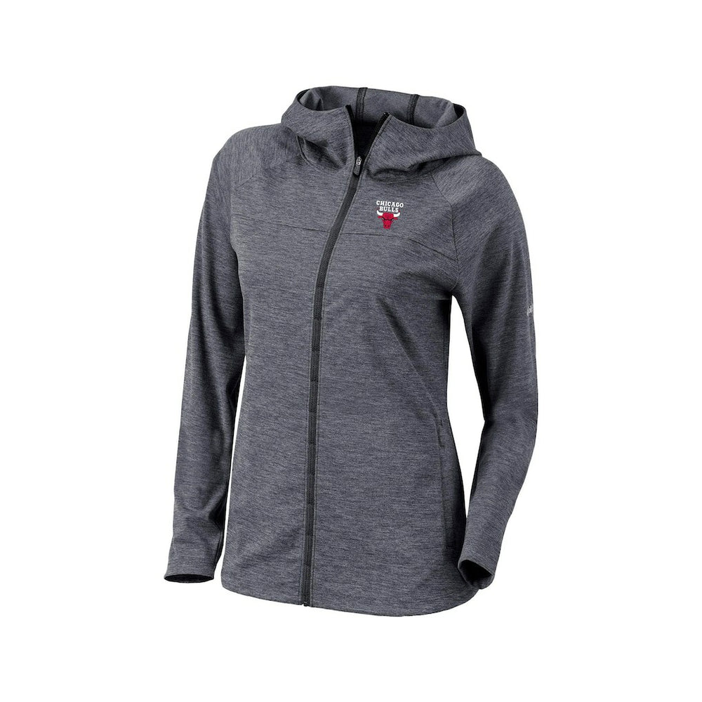Columbia - Chicago Bulls Women's Omni-Wick Half Shot Full-Zip Hooded Jacket - Black