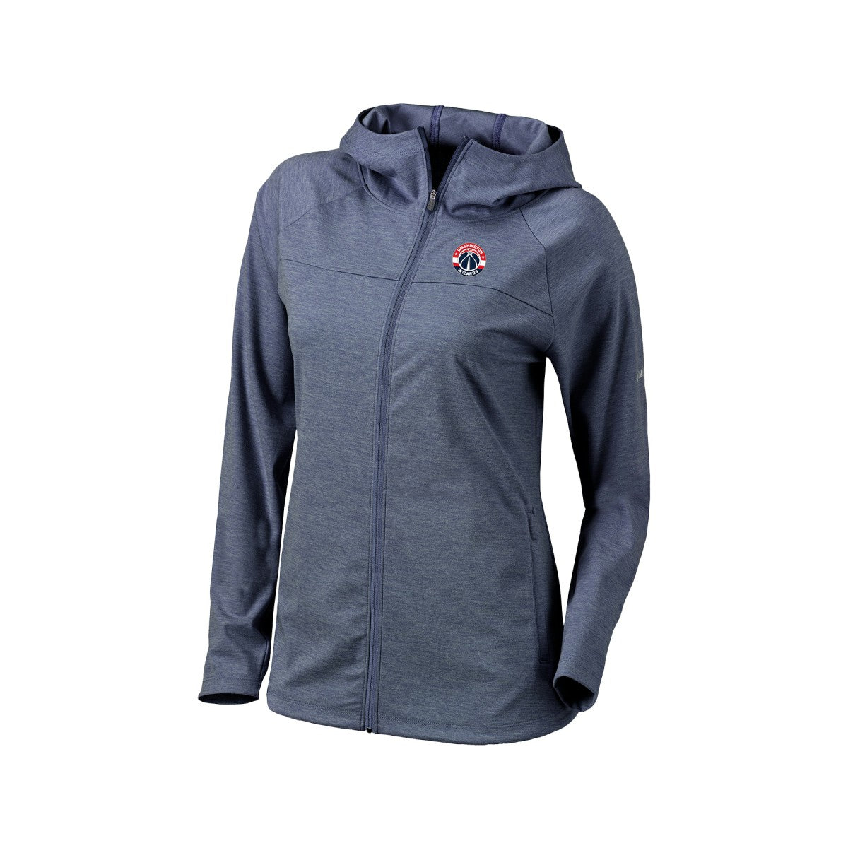 Columbia - Washington Wizards Women's Omni-Wick Half Shot Full-Zip Hooded Jacket - Navy