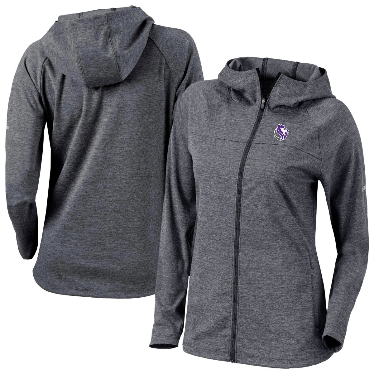 Columbia - Sacramento Kings Women's Omni-Wick Half Shot Full-Zip Hooded Jacket - Black