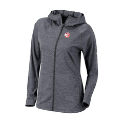 Columbia - Atlanta Hawks Women's Omni-Wick Half Shot Full-Zip Hooded Jacket - Black