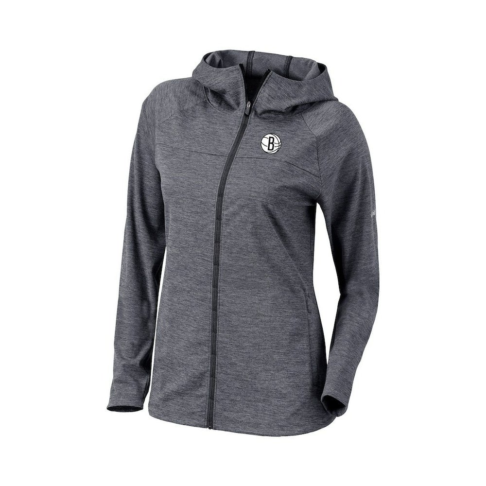 Columbia - Brooklyn Nets Women's Omni-Wick Half Shot Full-Zip Hooded Jacket - Black